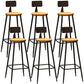 Tabouret de bar de comptoir contemporain Tabourets de hauteur de comptoir à dossier bas