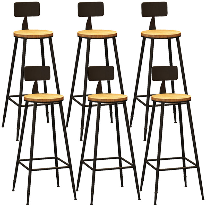Tabouret de bar de comptoir contemporain Tabourets de hauteur de comptoir à dossier bas