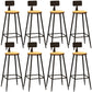 Tabouret de bar de comptoir contemporain Tabourets de hauteur de comptoir à dossier bas