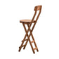 Contemporary Dining Stools Low Back Folding Bar Stools with Footrest Brown 1 Piece Bar Stool(28"H) Clearhalo 'Bar Furniture' 'Bar Stools' 'bar_stools' 'furn' 'furn_bar_stools' 'Furniture' 'Kitchen & Dining Furniture' 6954948