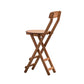 Contemporary Dining Stools Low Back Folding Bar Stools with Footrest Brown 1 Piece Counter Stool(24"H) Clearhalo 'Bar Furniture' 'Bar Stools' 'bar_stools' 'furn' 'furn_bar_stools' 'Furniture' 'Kitchen & Dining Furniture' 6954950