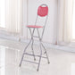 Contemporary Dining Stools Low Back Folding Bar Stools with Metal Base Clearhalo 'Bar Furniture' 'Bar Stools' 'bar_stools' 'furn' 'furn_bar_stools' 'Furniture' 'Kitchen & Dining Furniture' 6954984