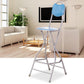 Contemporary Dining Stools Low Back Folding Bar Stools with Metal Base Clearhalo 'Bar Furniture' 'Bar Stools' 'bar_stools' 'furn' 'furn_bar_stools' 'Furniture' 'Kitchen & Dining Furniture' 6954989