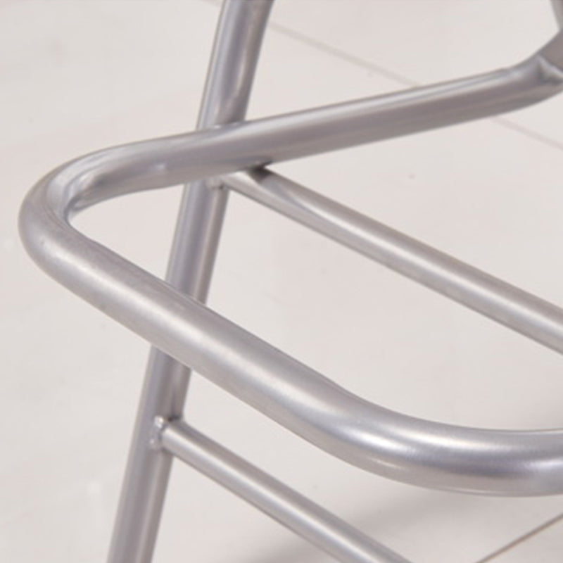 Contemporary Dining Stools Low Back Folding Bar Stools with Metal Base Clearhalo 'Bar Furniture' 'Bar Stools' 'bar_stools' 'furn' 'furn_bar_stools' 'Furniture' 'Kitchen & Dining Furniture' 6955000