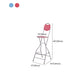 Contemporary Dining Stools Low Back Folding Bar Stools with Metal Base Clearhalo 'Bar Furniture' 'Bar Stools' 'bar_stools' 'furn' 'furn_bar_stools' 'Furniture' 'Kitchen & Dining Furniture' 6955008