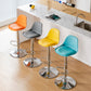 Taburetes de comedor sin brazos Taburetes de bar de altura ajustable con base de metal