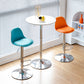 Taburetes de comedor sin brazos Taburetes de bar de altura ajustable con base de metal