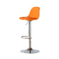 Taburetes de comedor sin brazos Taburetes de bar de altura ajustable con base de metal