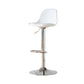 Taburetes de comedor sin brazos Taburetes de bar de altura ajustable con base de metal