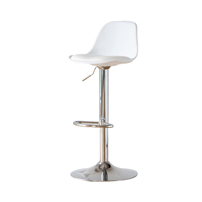 Taburetes de comedor sin brazos Taburetes de bar de altura ajustable con base de metal