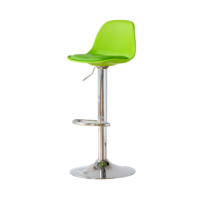 Taburetes de comedor sin brazos Taburetes de bar de altura ajustable con base de metal