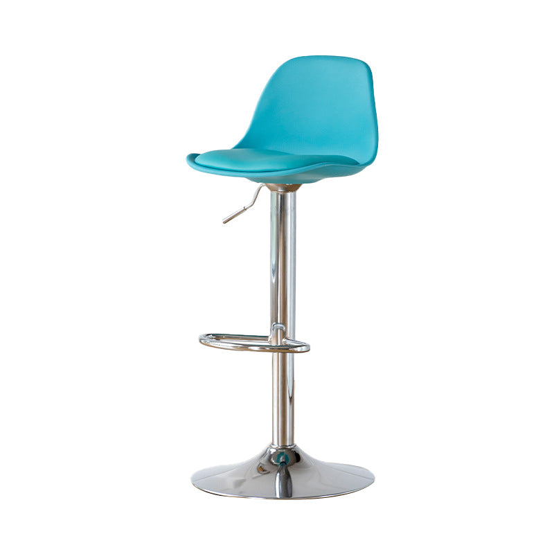Taburetes de comedor sin brazos Taburetes de bar de altura ajustable con base de metal