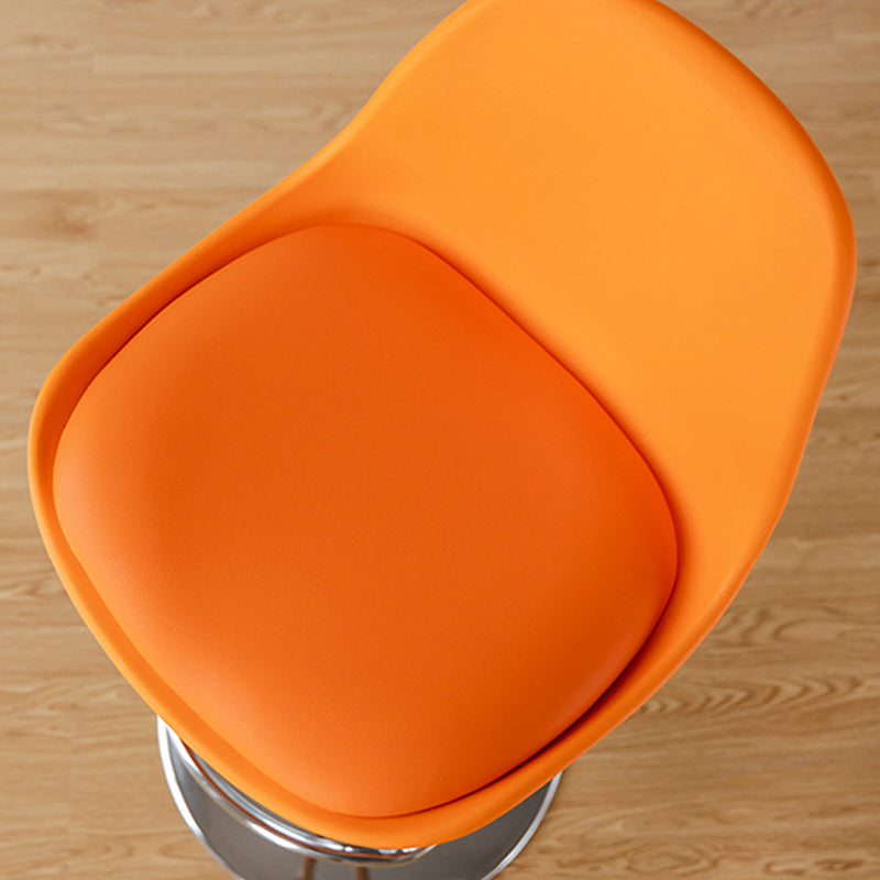 Taburetes de comedor sin brazos Taburetes de bar de altura ajustable con base de metal