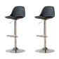 Taburetes de comedor sin brazos Taburetes de bar de altura ajustable con base de metal