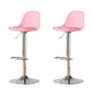 Taburetes de comedor sin brazos Taburetes de bar de altura ajustable con base de metal