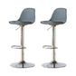 Taburetes de comedor sin brazos Taburetes de bar de altura ajustable con base de metal