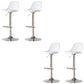 Taburetes de comedor sin brazos Taburetes de bar de altura ajustable con base de metal