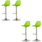Taburetes de comedor sin brazos Taburetes de bar de altura ajustable con base de metal