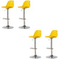 Taburetes de comedor sin brazos Taburetes de bar de altura ajustable con base de metal
