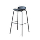 Contemporary Dining Stools Armless Metal Bar Stools with Footrest