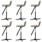 Industrial Style Adjustable Bar Stool Leather Counter Bar Stool with Metal Legs for Home Khaki 6 Piece Set Clearhalo 'Bar Furniture' 'Bar Stools' 'bar_stools' 'furn' 'furn_bar_stools' 'Furniture' 'Kitchen & Dining Furniture' 6955119