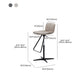 Industrial Style Adjustable Bar Stool Leather Counter Bar Stool with Metal Legs for Home Clearhalo 'Bar Furniture' 'Bar Stools' 'bar_stools' 'furn' 'furn_bar_stools' 'Furniture' 'Kitchen & Dining Furniture' 6955123