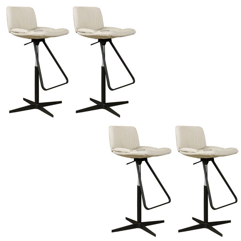 Sgabello da bar per bar in pelle regolabile in stile industriale per casa