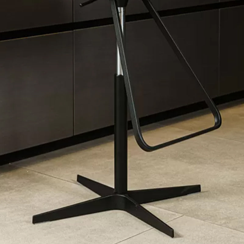 Sgabello da bar per bar in pelle regolabile in stile industriale per casa