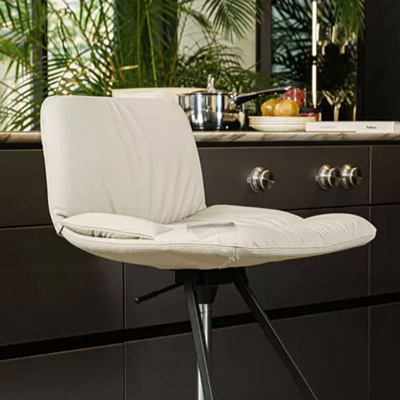 Sgabello da bar per bar in pelle regolabile in stile industriale per casa