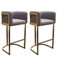 Glamstil Faux Leder Barstool Low Back Counter Barhocker für Küche