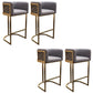 Glamstil Faux Leder Barstool Low Back Counter Barhocker für Küche