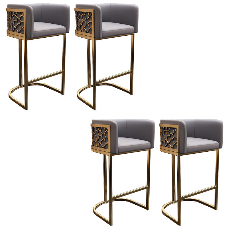 Glamstil Faux Leder Barstool Low Back Counter Barhocker für Küche