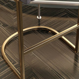 Glam Style Faux Leather Barstool Low Back Counter Bar Stool for Kitchen