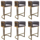 Glamstil Faux Leder Barstool Low Back Counter Barhocker für Küche