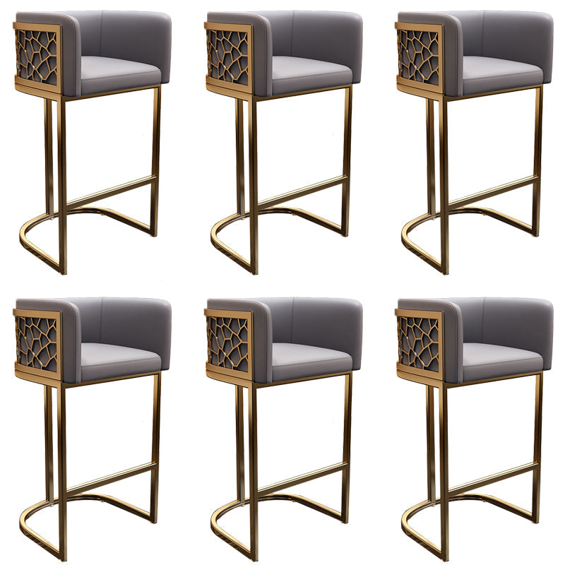 Glamstil Faux Leder Barstool Low Back Counter Barhocker für Küche