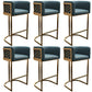 Glamstil Faux Leder Barstool Low Back Counter Barhocker für Küche