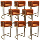Glamstil Faux Leder Barstool Low Back Counter Barhocker für Küche