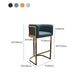 Glamstil Faux Leder Barstool Low Back Counter Barhocker für Küche