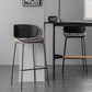 Industrial Style Armless Bar Stool Low Back Counter Bar Stool for Home