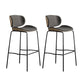 Industrial Style Armless Bar Stool Low Back Counter Bar Stool for Home