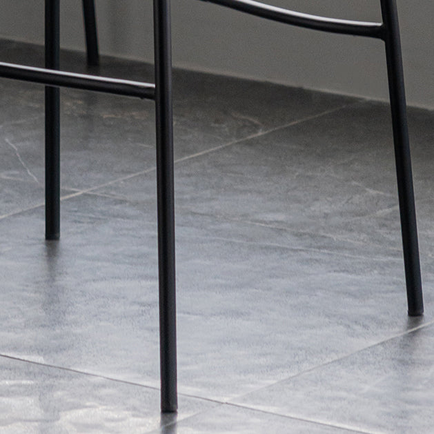 Industrial Style Armless Bar Stool Low Back Counter Bar Stool for Home