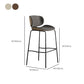 Industrial Style Armless Bar Stool Low Back Counter Bar Stool for Home