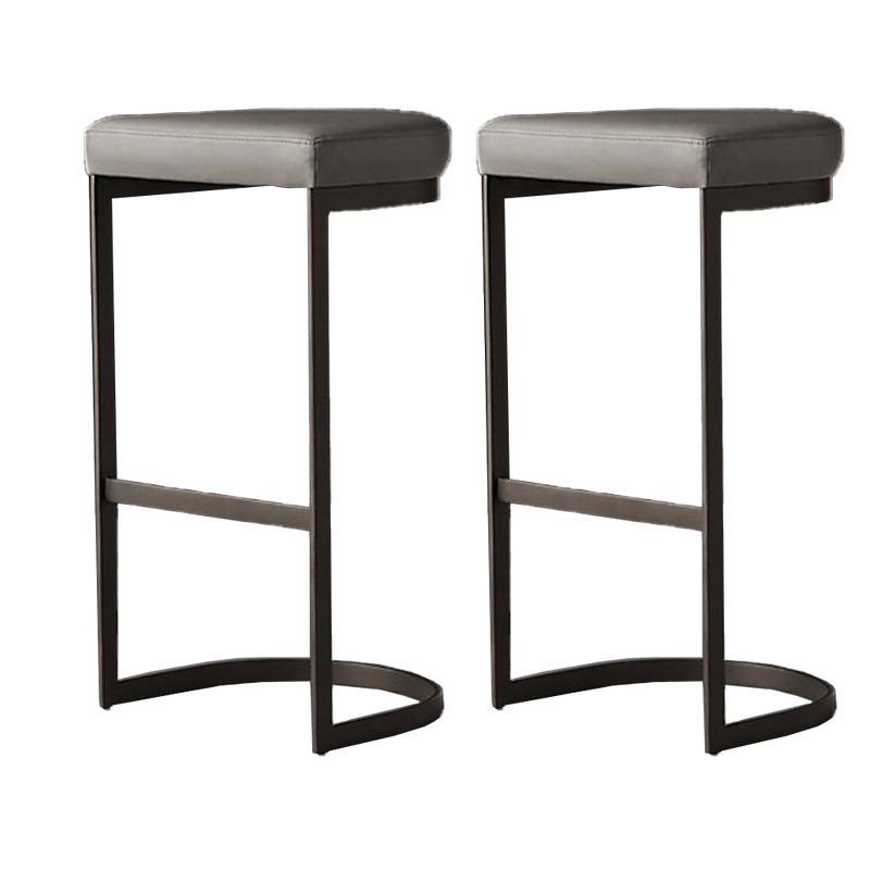 Tabourets de salle à manger glamour rembourrés des tabourets de bar sans base avec une base en métal