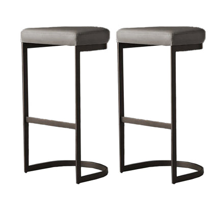 Tabourets de salle à manger glamour rembourrés des tabourets de bar sans base avec une base en métal