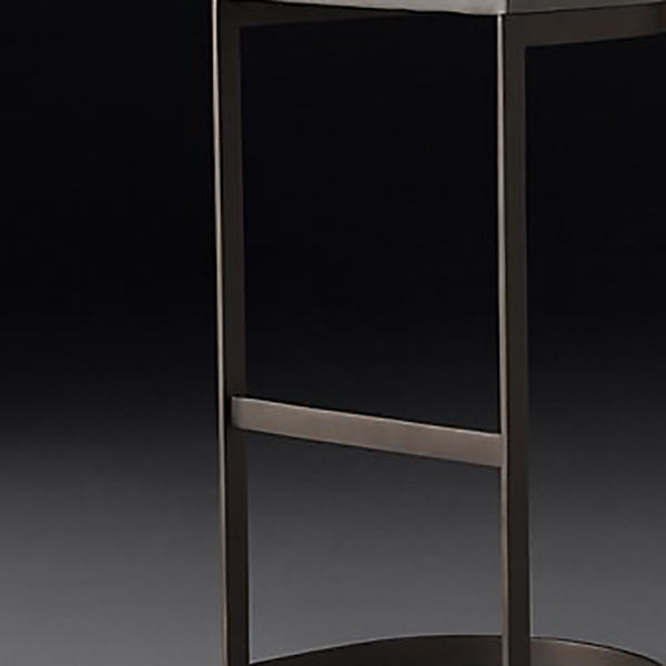 Tabourets de salle à manger glamour rembourrés des tabourets de bar sans base avec une base en métal