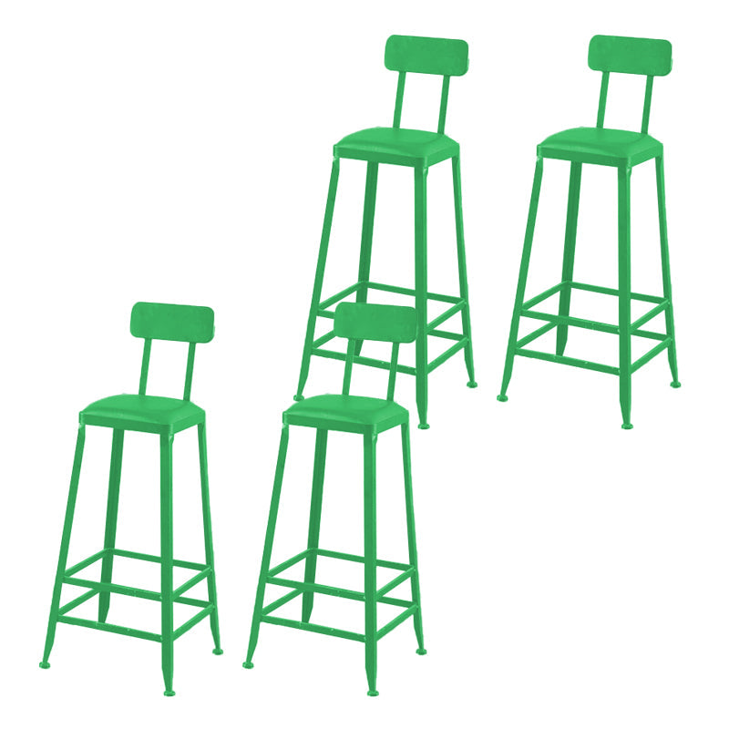 Sgabelli da pranzo industriali sgabelli da barre quadrate senza piede con poggiapiedi