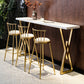Glam Low Back Dining Stools Armless Bar Stools with Footrest Clearhalo 'Bar Furniture' 'Bar Stools' 'bar_stools' 'furn' 'furn_bar_stools' 'Furniture' 'Kitchen & Dining Furniture' 6955439