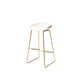 Glam Low Back Dining Stools Armless Bar Stools with Footrest Clearhalo 'Bar Furniture' 'Bar Stools' 'bar_stools' 'furn' 'furn_bar_stools' 'Furniture' 'Kitchen & Dining Furniture' 6955442