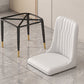 PU Leather Dining Chairs Nordic Style Wingback Armless Chair Clearhalo 'Dining Chairs' 'Dining Tables & Seating' 'dining_chair' 'furn' 'furn_dining_chair' 'Furniture' 'Kitchen & Dining Furniture' 6955475