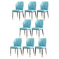 PU Leather Dining Chairs Nordic Style Wingback Armless Chair Light Blue 8 Piece Set Brass Gold Clearhalo 'Dining Chairs' 'Dining Tables & Seating' 'dining_chair' 'furn' 'furn_dining_chair' 'Furniture' 'Kitchen & Dining Furniture' 6955507